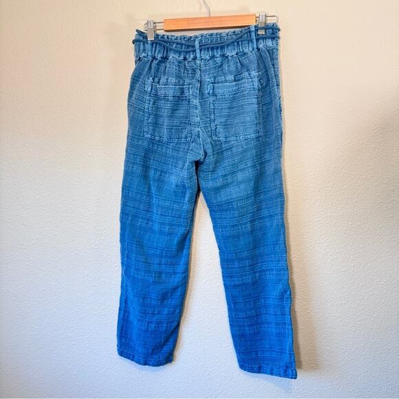 Sundance Bastille Easy Blue Cropped Cotton Pants Women’s XSP Casual Beachy - Picture 4 of 11